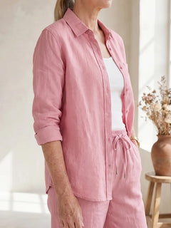 Set met blouse en tapered broek