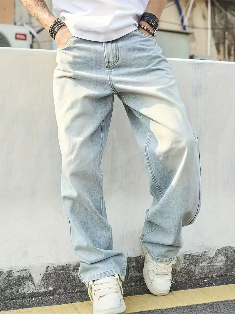 Loose fit jeans met vijf-pocket design