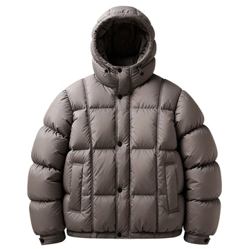 Puffer jacket met capuchon