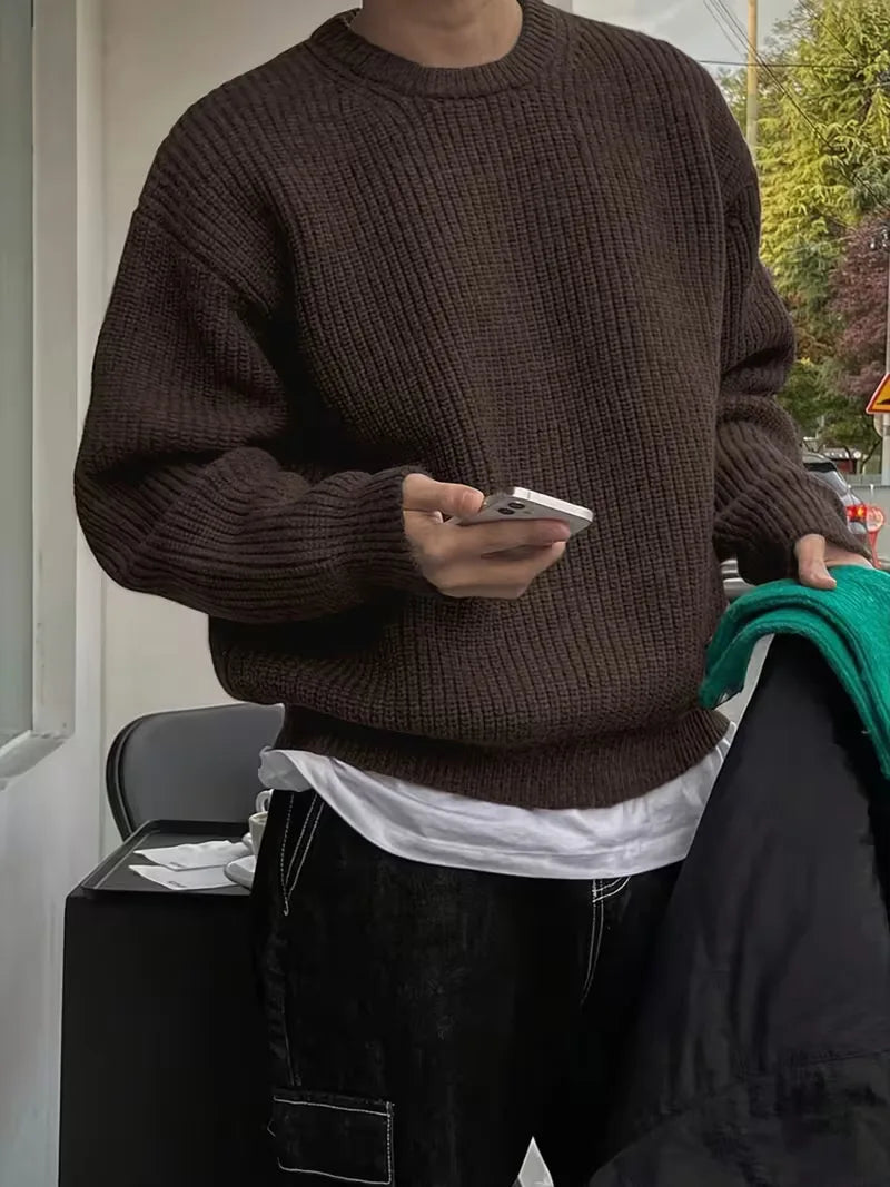 Oversized gebreide trui