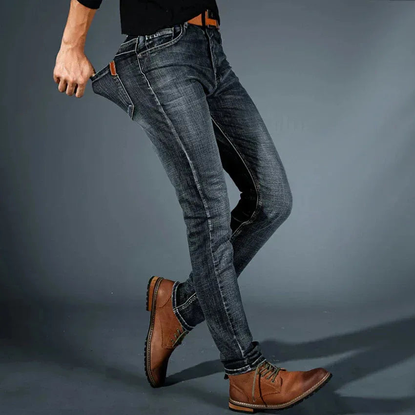 Slim fit jeans met stretch denim