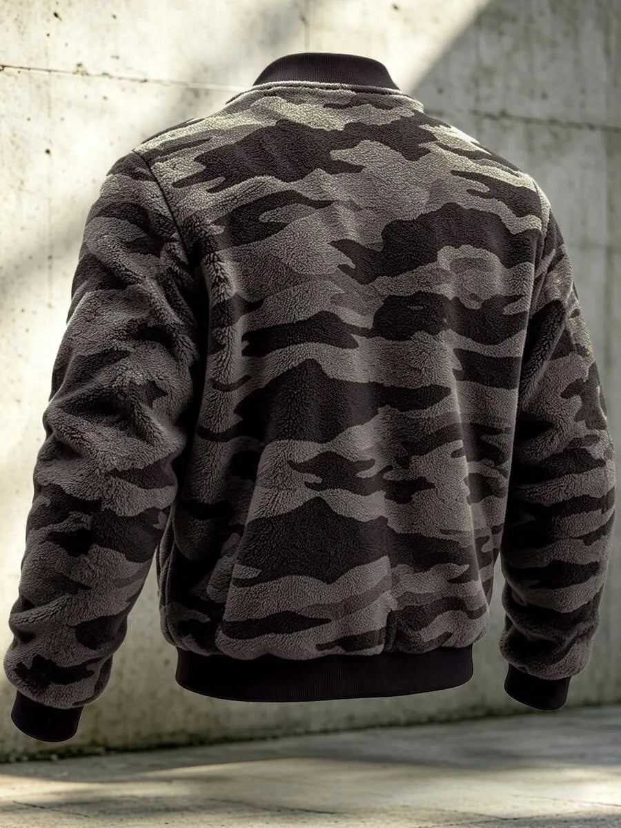 Bomberjack met camouflageprint
