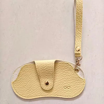 Zonnebril met PU leren hoesje