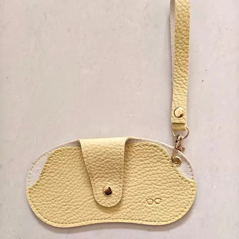 Zonnebril met PU leren hoesje