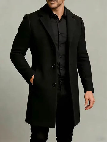 Trenchcoat met lapel collar
