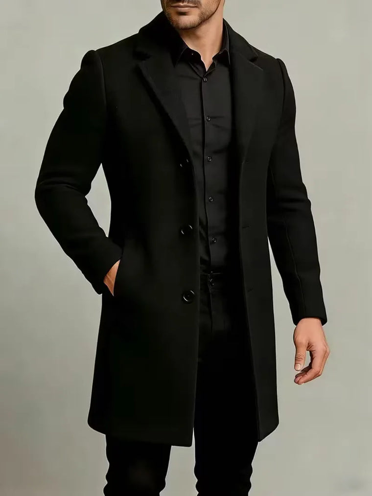 Trenchcoat met lapel collar