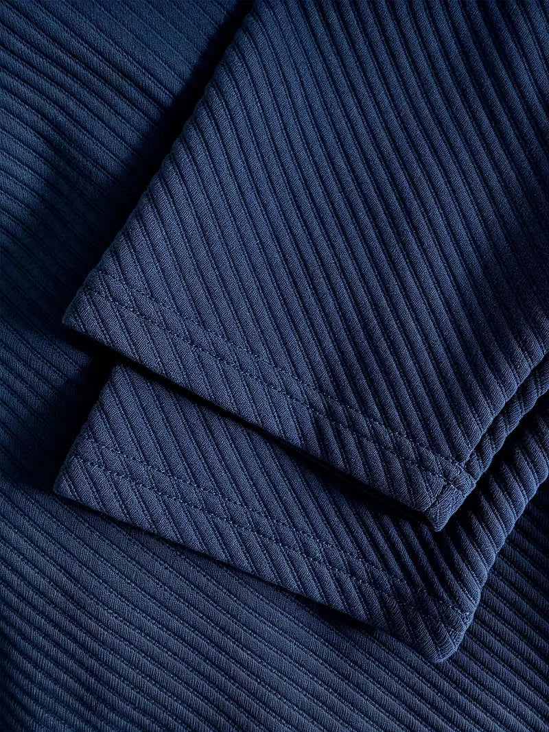 Blazer met gebreide structuur