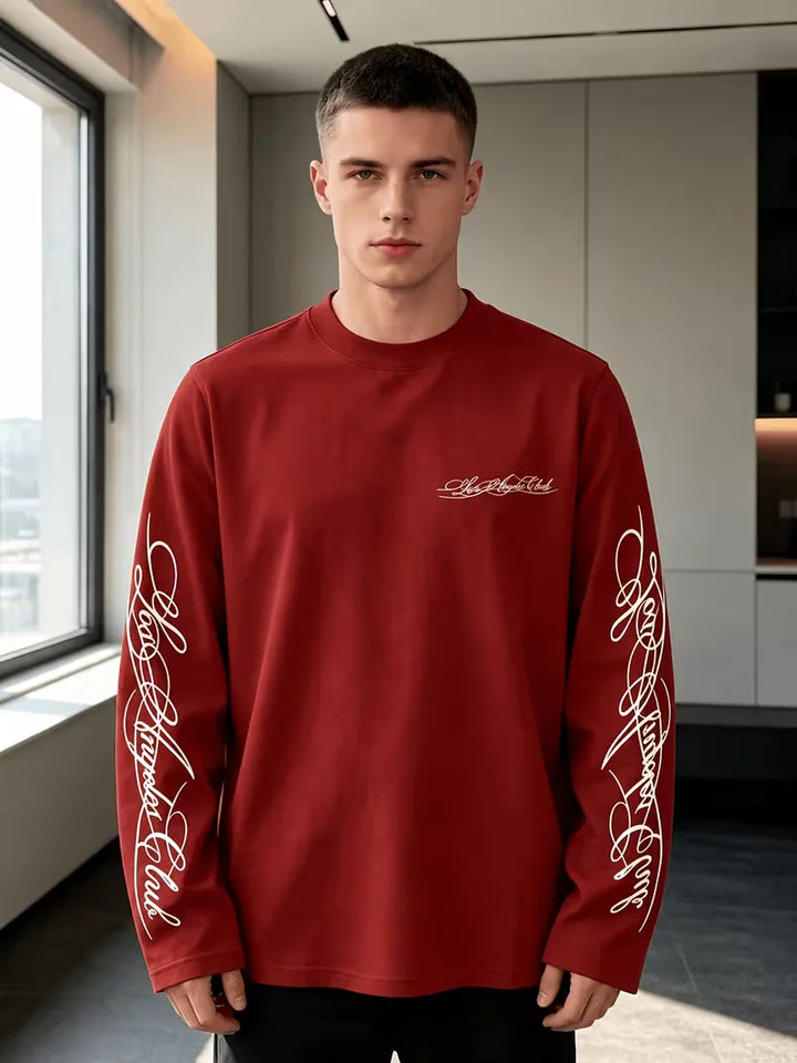 Longsleeve met crew neckline
