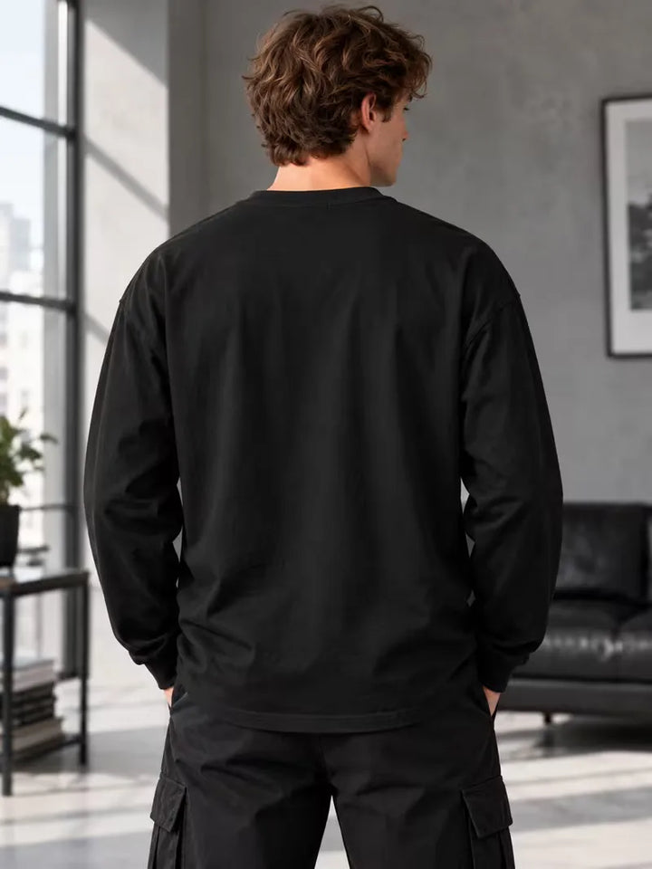 Longsleeve met crew neckline
