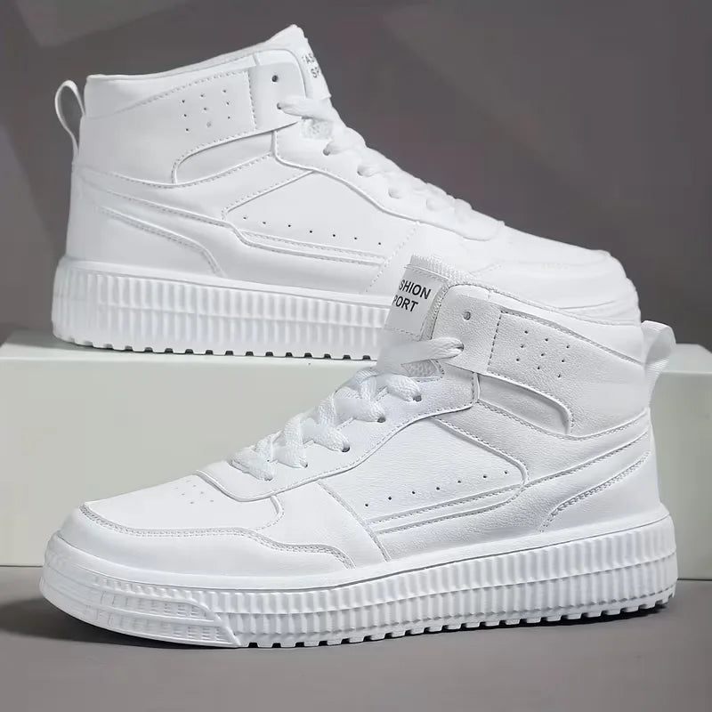 Hoge sneakers met perforaties