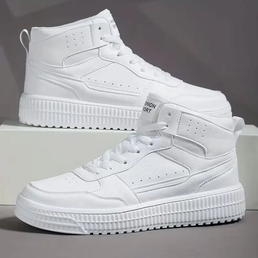 Hoge sneakers met perforaties