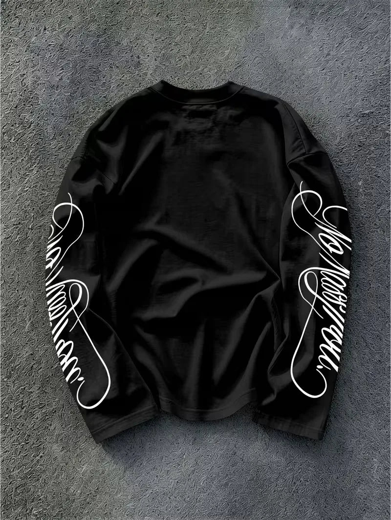 Longsleeve met geprinte tekst