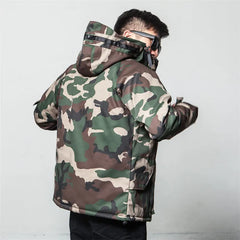 Parka met camouflagepatroon