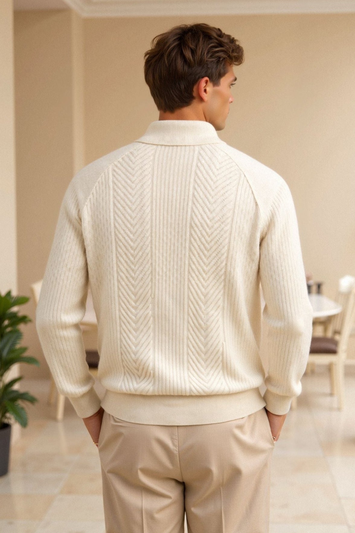 Retro Trui met Lange Mouwen - Stijlvol en Comfortabel