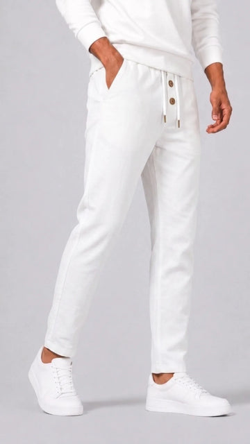 Chino's met elastische tailleband