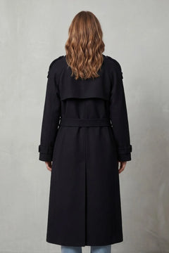 Oversized wollen trenchcoat