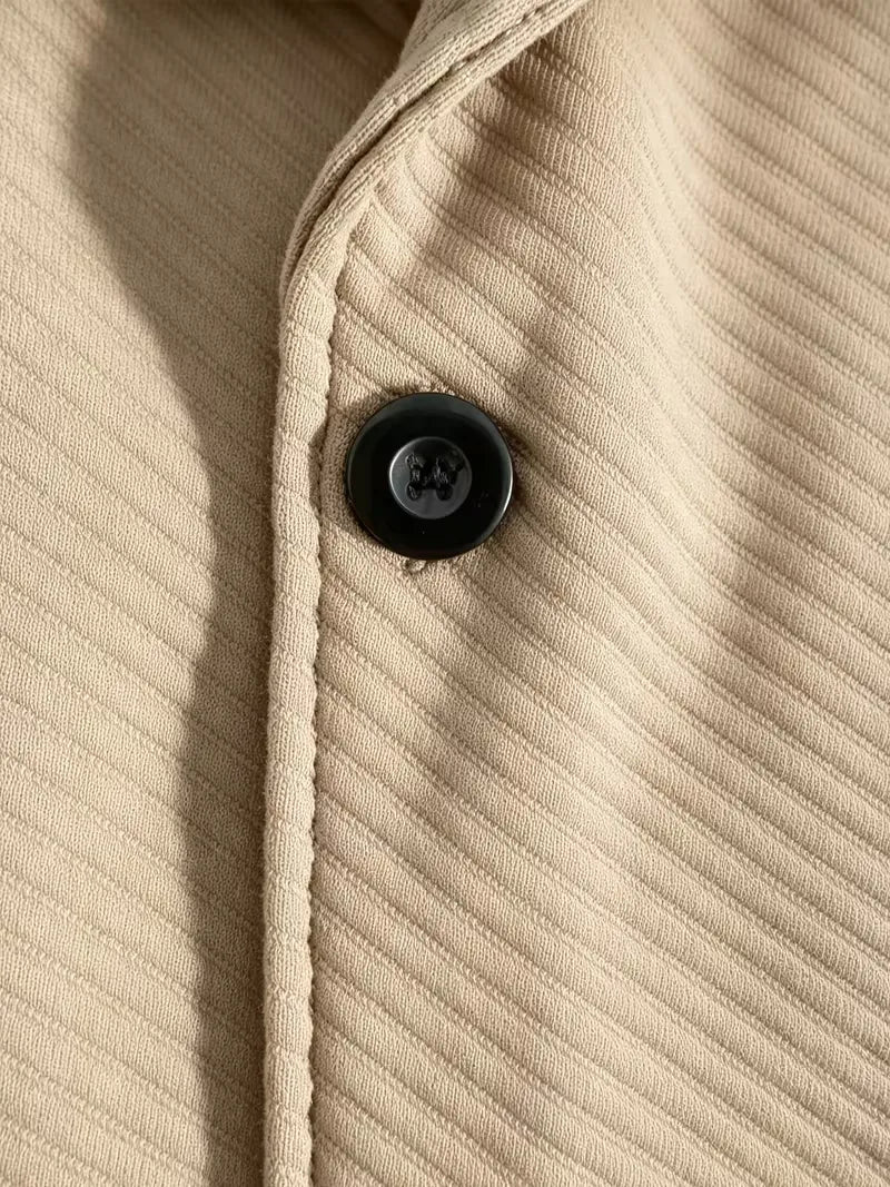 Blazer met gebreide structuur