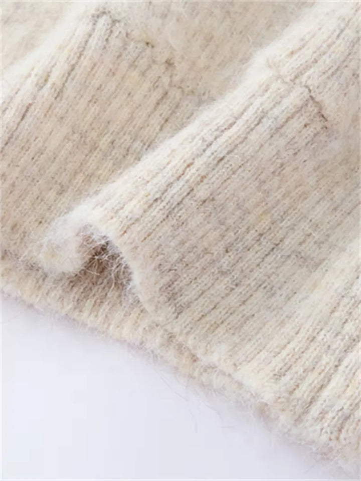 Cardigan met V-neck en voorzakken