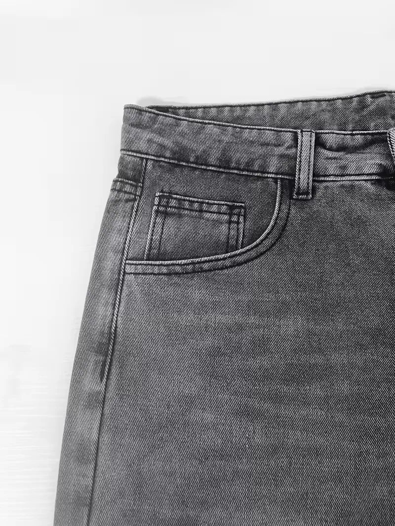Loose fit jeans met meerdere zakken