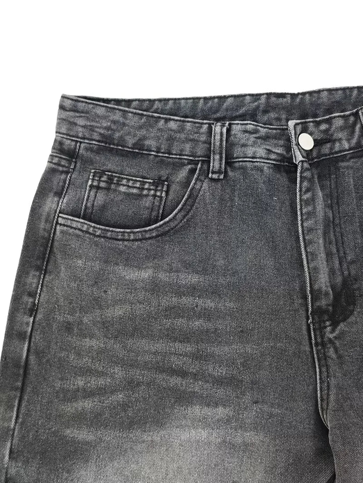 Loose fit jeans met meerdere zakken