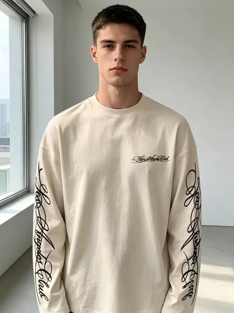 Longsleeve met crew neckline