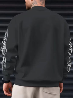 Sweatshirt met witte script lettering