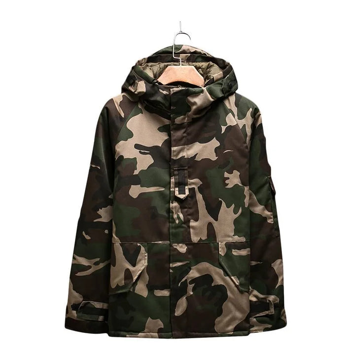 Parka met camouflagepatroon