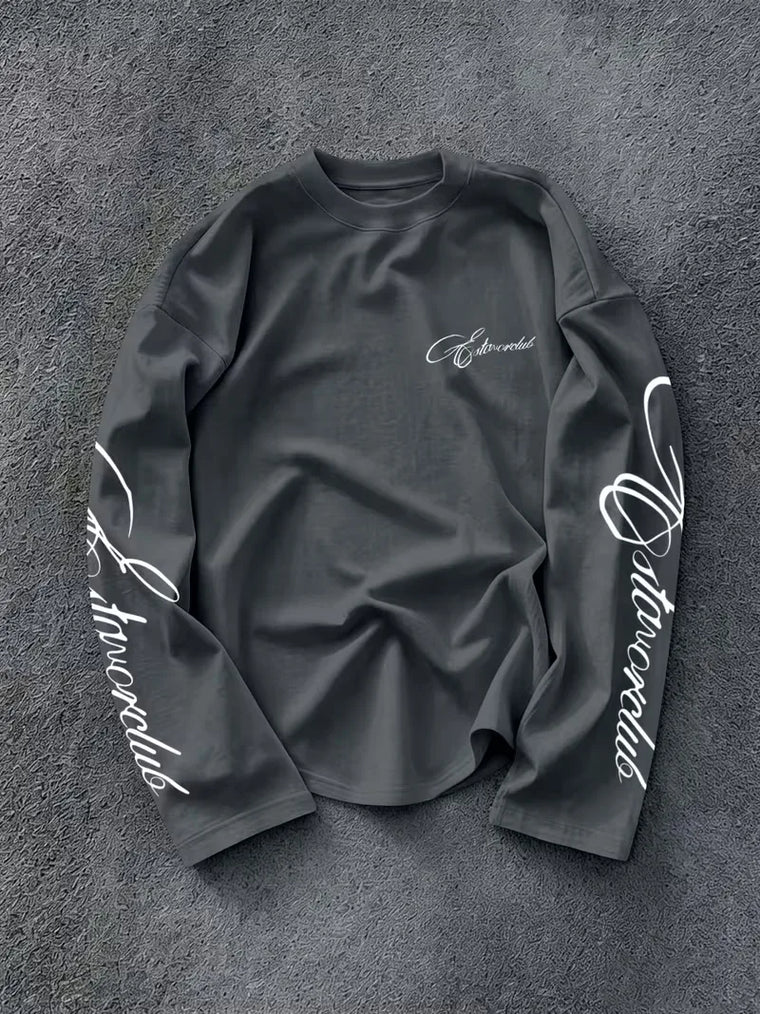 Longsleeve met crew neckline