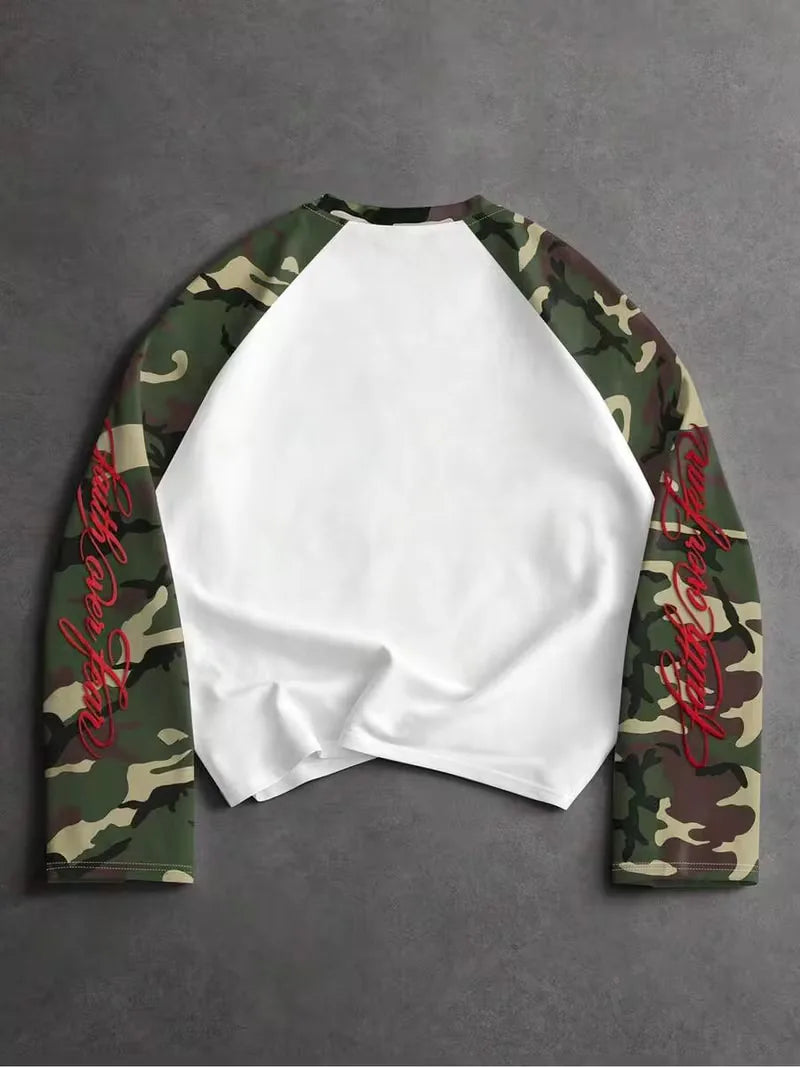 Longsleeve T-shirt met contrast