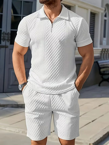 Zomer kledingset met polo en shorts