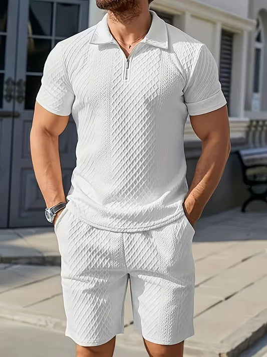 Zomer kledingset met polo en shorts