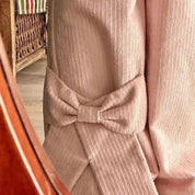 Birgit - Vintage corduroy broek met strik en hoge taille