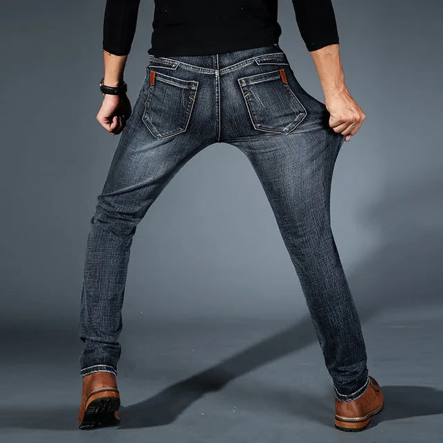 Slim fit jeans met stretch denim