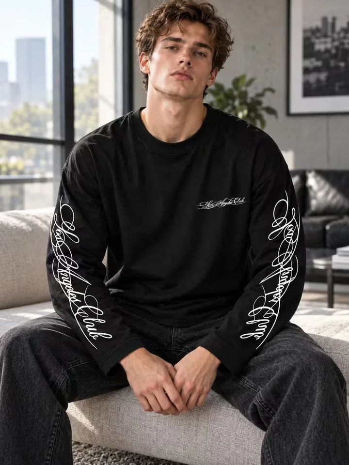 Longsleeve met crew neckline