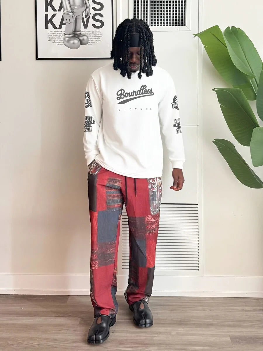 Longsleeve met graphic lettering
