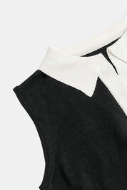 Gebreide Polo Tanktop met Contrasterende Rand - Jasper