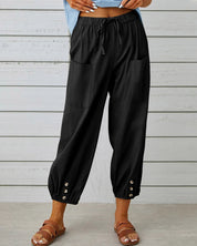 Nina | Losse broek met hoge taille