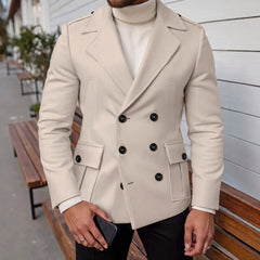 Trenchcoat met dubbele knopen