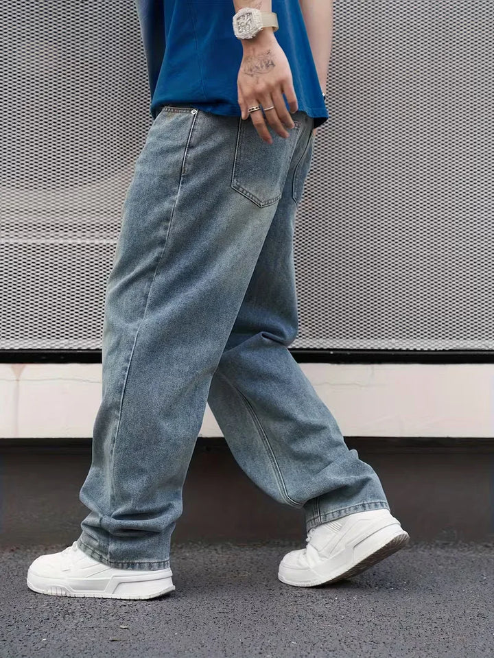 Loose fit jeans met vijf-pocket design