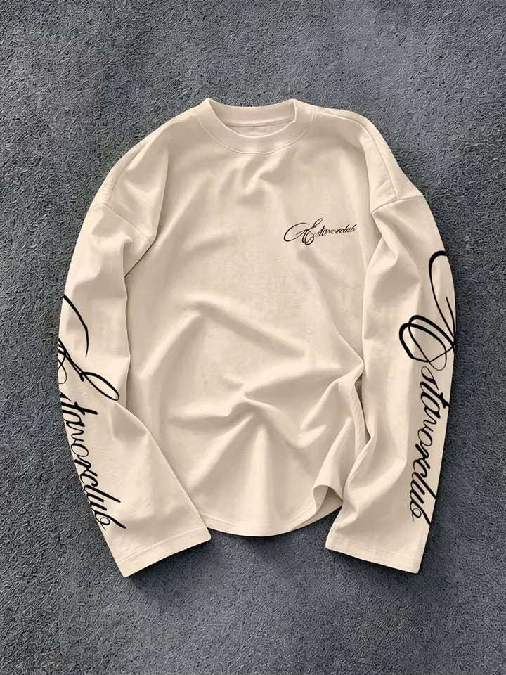 Longsleeve met crew neckline