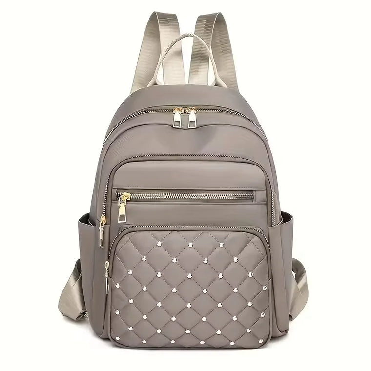 Rugzak met quilted voorkant