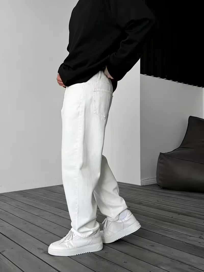 Loose fit jeans met vijf-pocket design
