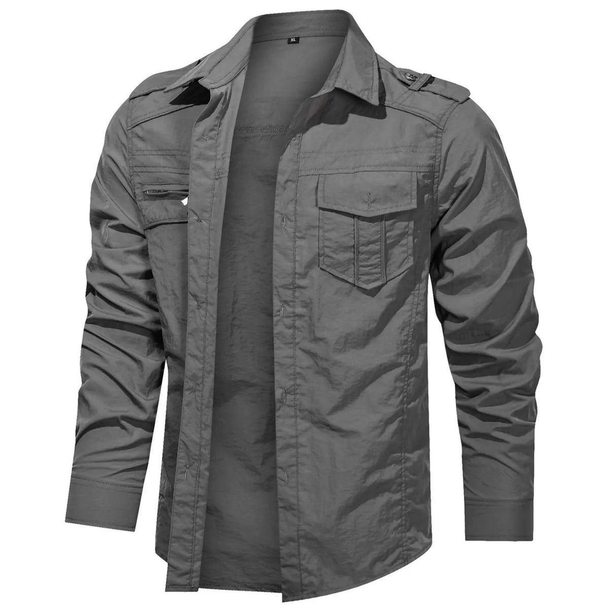 Casual overhemd met mandarin collar