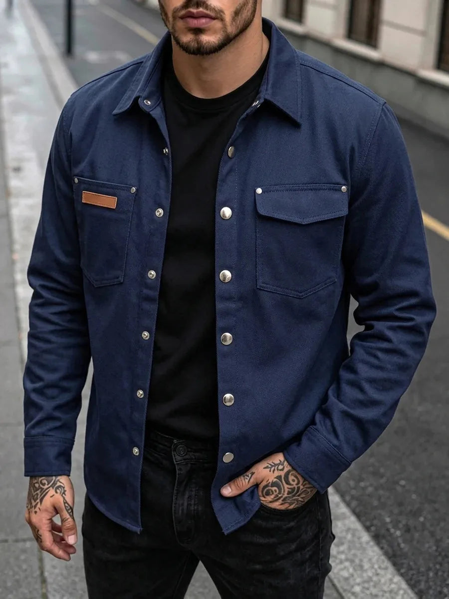 Overshirt met borstzak