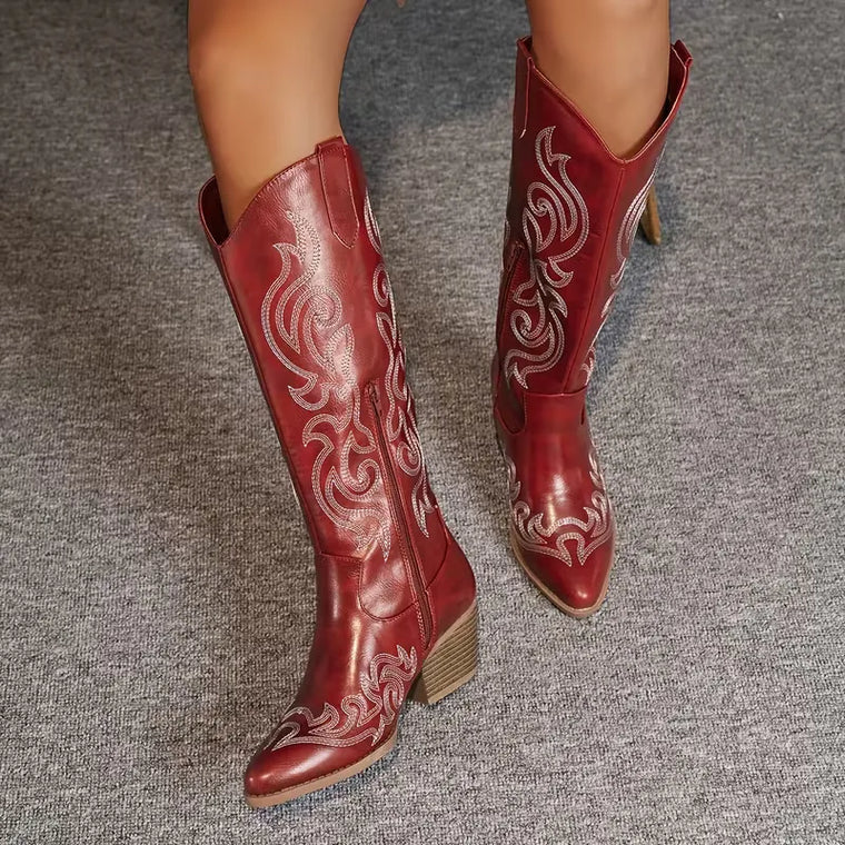 Cowboylaars met borduursel