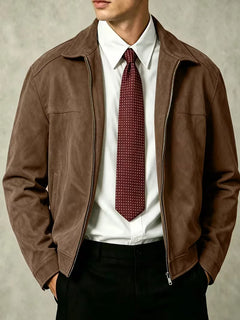 Bomberjack met lapel collar
