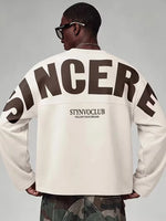 Oversized longsleeve met bold print