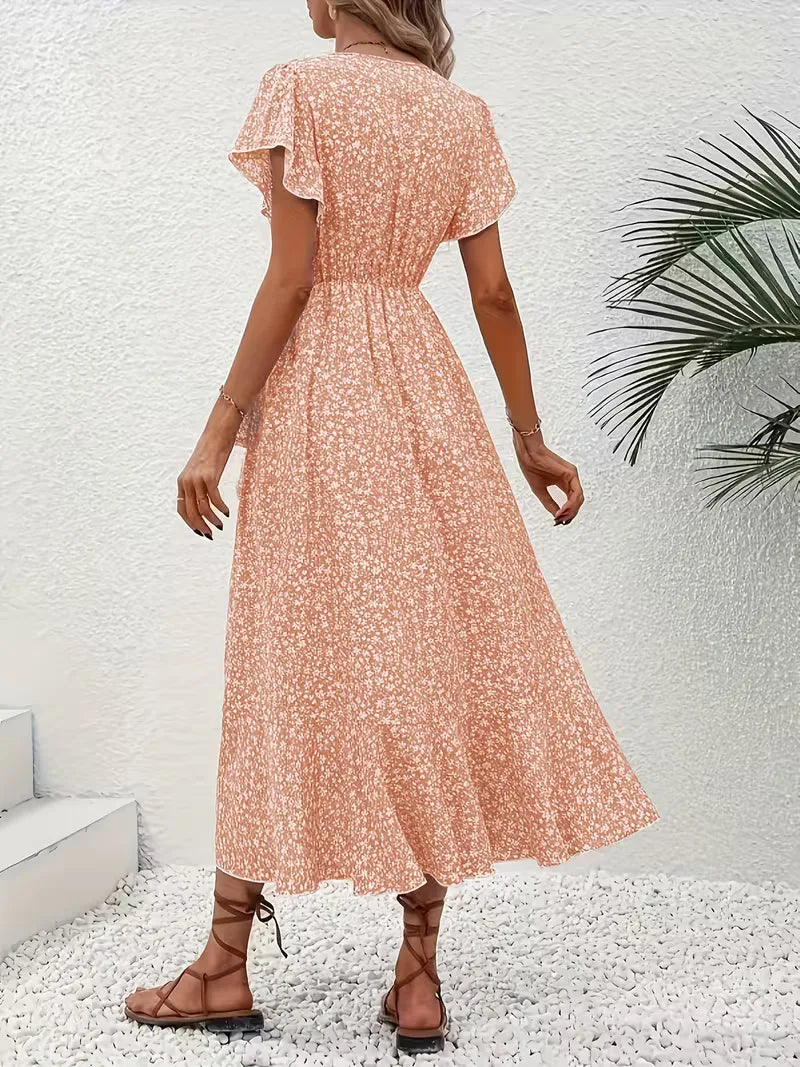 Wikkeljurk met bloemen