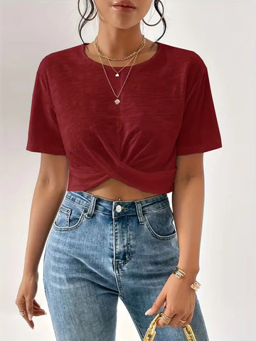 T-shirt met twistdetail