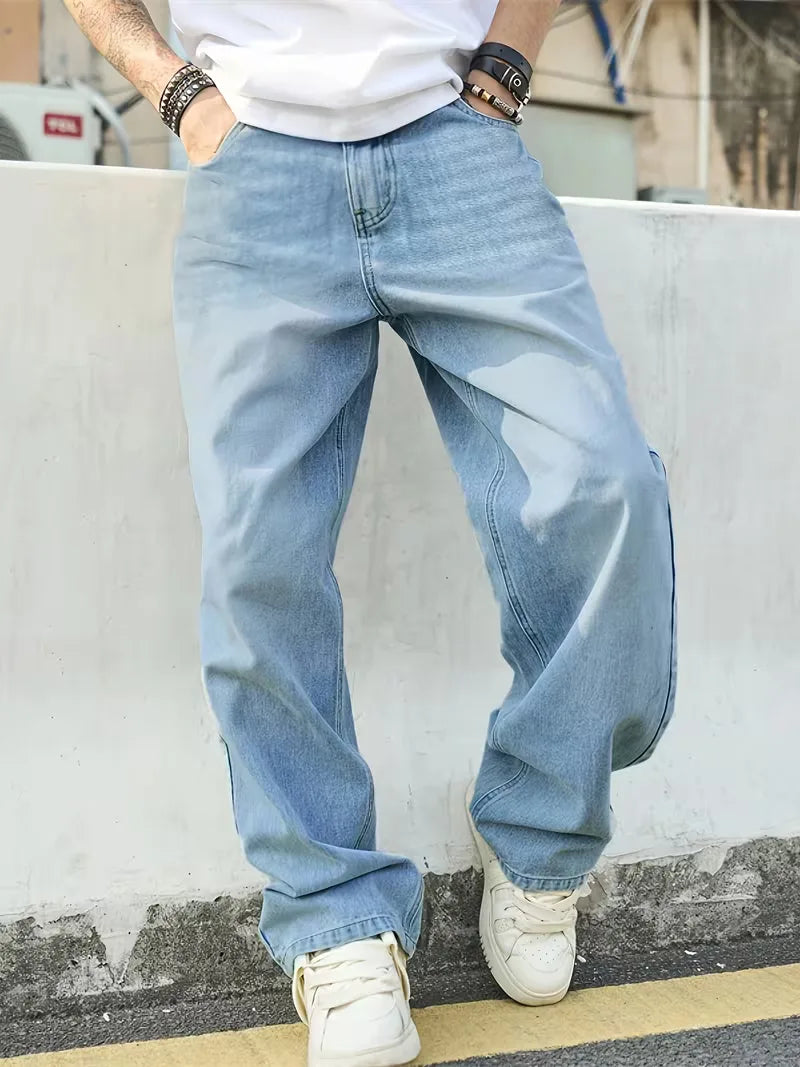 Loose fit jeans met vijf-pocket design